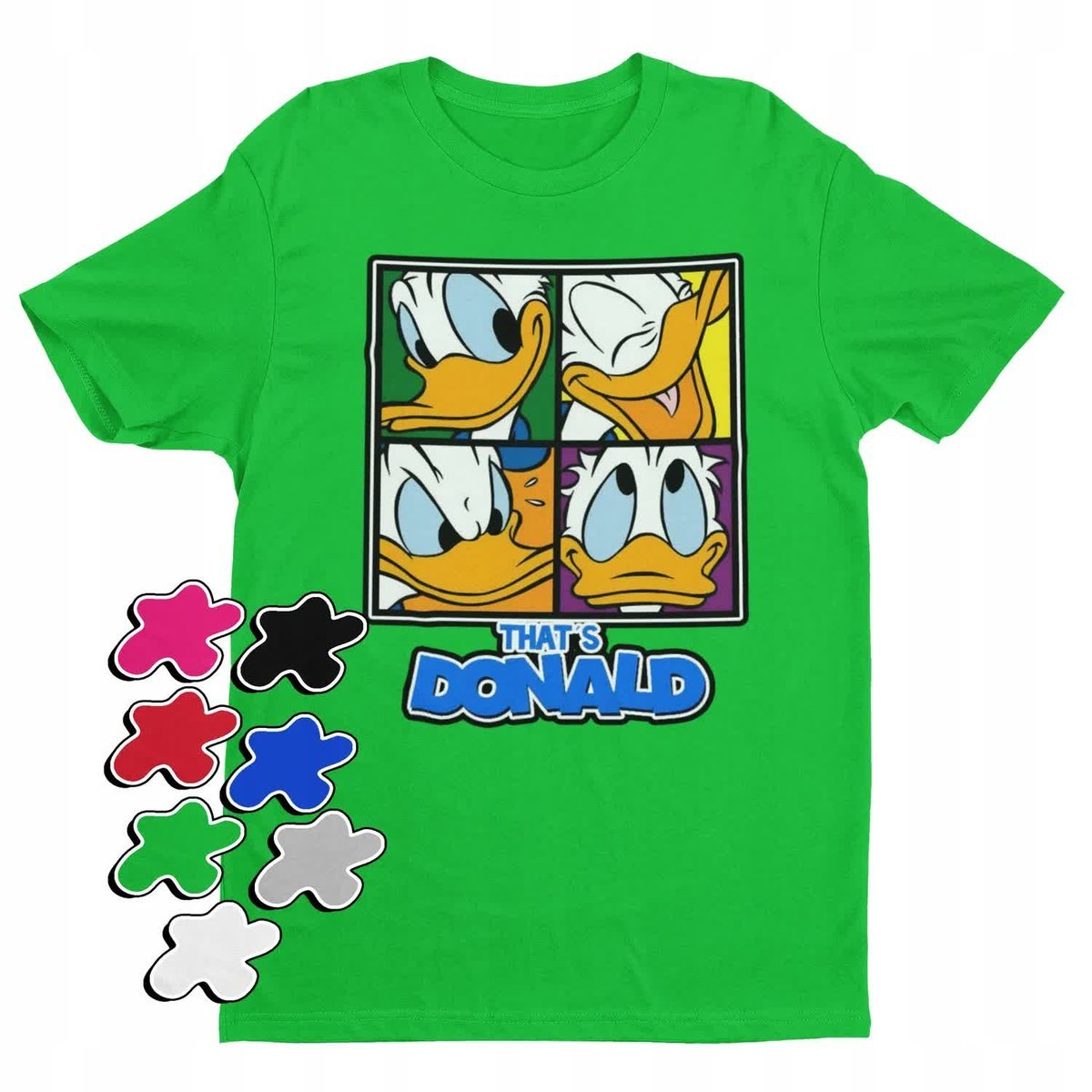 Koszulka T-Shirt Dziecięca Z Nadrukiem Myszka Miki Donald -L 146-152