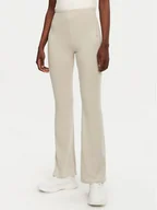 Legginsy - adidas Legginsy Essentials Small Logo JD3072 Beżowy Flare Fit - miniaturka - grafika 1