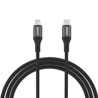 Kable USB - Kabel przewód w oplocie USB-C - iPhone Lightning 30W 1.2m - czarny DUDAO - miniaturka - grafika 1