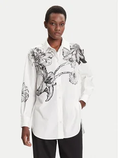 Desigual Koszula Byn Lacroix 25WWCW07 Biały Loose Fit - Koszule damskie - miniaturka - grafika 1