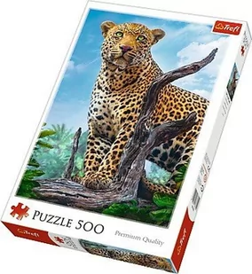 Trefl Puzzle 37332 Dziki lampart 500 elementów ŁÓDŹ 37332 - Puzzle - miniaturka - grafika 1