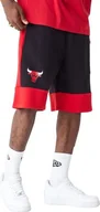 Spodnie sportowe męskie - New Era New Era NBA Colour Block Short Bulls 60416373 Czerwone M - miniaturka - grafika 1