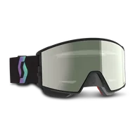 Gogle narciarskie - Gogle na Skuter Śnieżny Scott React Amp Pro-Amp Pro Chrome Czarny/Aurora Zielony - miniaturka - grafika 1