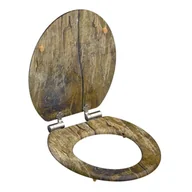 Deski sedesowe - SCHÜTTE Deska sedesowa Solid Wood MDF, brązowa - miniaturka - grafika 1