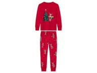 Piżamy dla dziewczynek - lupilu® Piżama świąteczna dziecięca (koszulka + spodnie) (110/116, Czerwony) - miniaturka - grafika 1