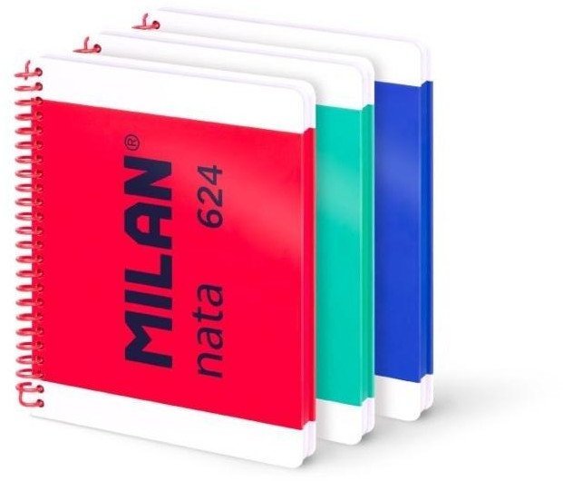 Zeszyt na spirali A5/80K linia 1918 mix 3szt EDUKAMP