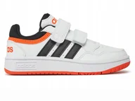 Buty dla dziewczynek - BUTY dziecięce ADIDAS HOOPS IG6106 obuwie adidasy sportowe na rzepy 32 - miniaturka - grafika 1