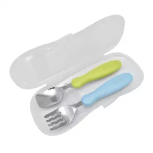 Sztućce z etui kiwi/sky - Sztućce dla dzieci - miniaturka - grafika 1