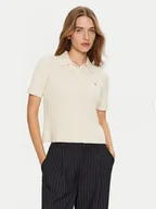 Swetry damskie - Tommy Hilfiger Sweter WW0WW43957 Écru Regular Fit - miniaturka - grafika 1