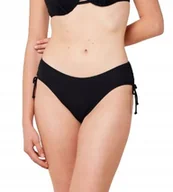 Stroje kąpielowe - TRIUMPH DÓŁ OD BIKINI CZARNY ZE ŚCIĄGACZAMI DAMSKI 44 J_A - miniaturka - grafika 1