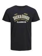 Koszulki męskie - JACK&JONES PLUS T-shirty męskie, granatowy, 6XL - miniaturka - grafika 1
