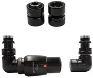 Zawory i kraniki - Varioterm Zawór termostatyczny trójosiowy Vision ze złączką PEX/CU /GZ1/2 /GW1/2 - czarny mat instalacja 1/2 - złączka GW1/2 lewy VIGS0224CFK/L(GW1/2) - miniaturka - grafika 1