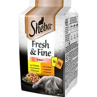 Mokra karma dla kotów - Sheba Mini drobiowe dania w sosie 6x50g - miniaturka - grafika 1