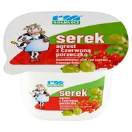 Desery mleczne - Rolmlecz Serek agrest z czerwoną porzeczką 200 g - miniaturka - grafika 1