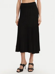 DKNY Spódnica plisowana P4JRAT77 Czarny Regular Fit - Spódnice - miniaturka - grafika 1