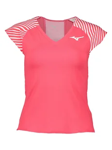 Mizuno Koszulka funkcyjna w kolorze różowym - Koszulki sportowe damskie - miniaturka - grafika 1