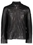 Kurtki męskie - Bugatti Skórzana kurtka w kolorze czarnym - miniaturka - grafika 1