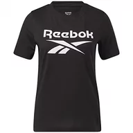 Koszulki i topy damskie - Reebok Damska koszulka z dużym logo tożsamości - miniaturka - grafika 1