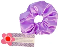 Ozdoby do włosów - Gumka scrunchie do włosów led jasny fiolet - miniaturka - grafika 1