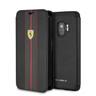Ferrari FESURFLBKTS9BKR book Samsung G960 S9 czarny (AOFRRTFFER00279) - Etui i futerały do telefonów - miniaturka - grafika 3