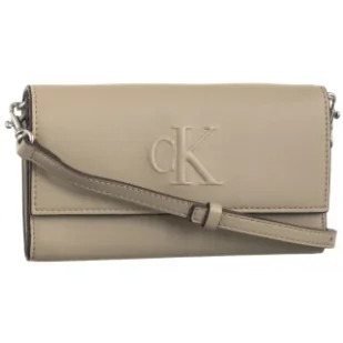 Torebka Kopertówka Sculpted Long Fold Strap Wallet Crockery LV04K1006G PBF (CK640-a) Calvin Klein - Torebki damskie - miniaturka - grafika 1