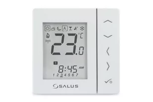 Salus Regulator temperatury cyfrowy bezprzewodowy 4w1 biały podtynkowy 230V VS10WRF VS10WRF - Regulatory i termostaty - miniaturka - grafika 1