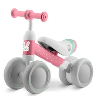 Rowerki biegowe - Rowerek biegowy trójkołowy jeździk dla dzieci lekki Ricokids różowo-szary - miniaturka - grafika 1