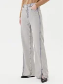 Spodnie damskie - BOSS Jeansy C_Marlene Hr Split 50542436 Szary Relaxed Fit - miniaturka - grafika 1