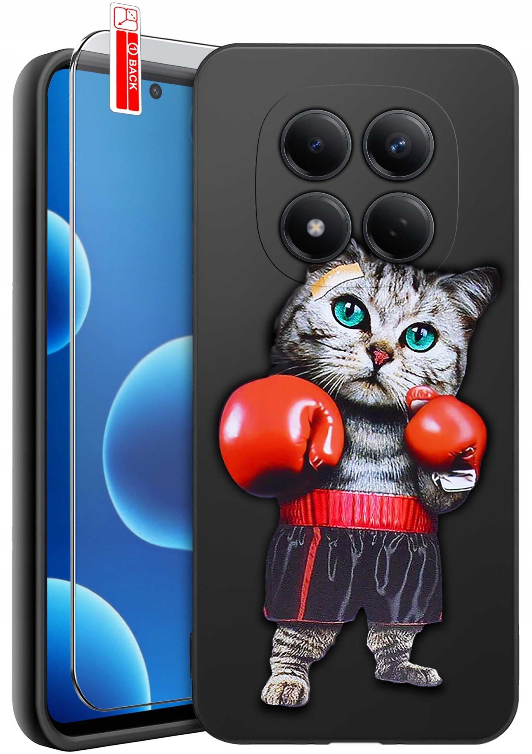krainaGSM Etui Do Xiaomi Redmi Note 15 Pro 5G Wzory Silikonowe Matt Case + Szkło