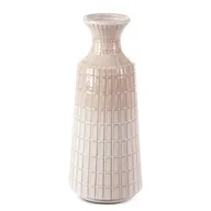 Wazony i flakony - Wazon Ceramiczny Edna 16X16X40 Kremowy - miniaturka - grafika 1