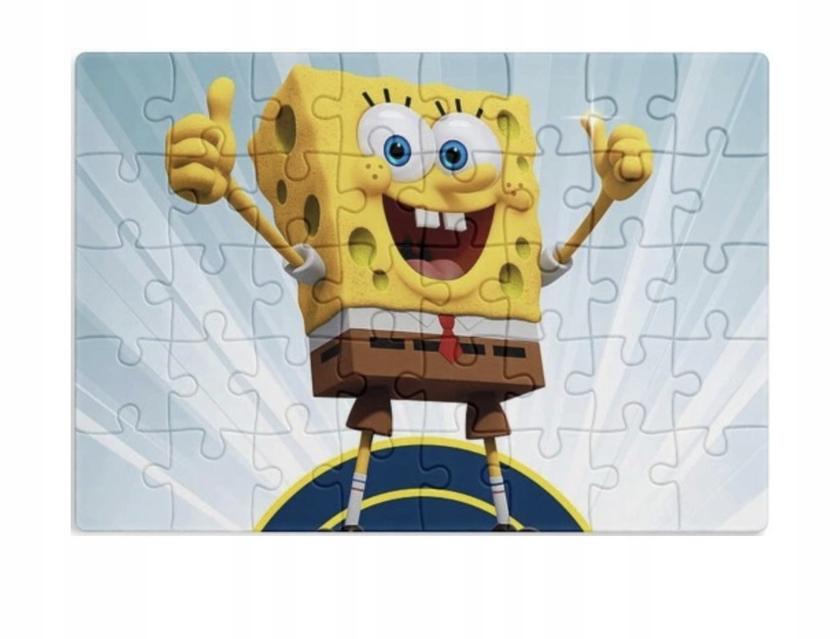 PUZZLE SPONGEBOB SKALMAR BAJKA A3 252 el z Nadrukiem + IMIĘ #97