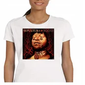 Koszulki i topy damskie - P074 KOSZULKA SEPULTURA METAL ZESPÓŁ MUZYCZNY GITARA PREZENT JAKOŚĆ M - miniaturka - grafika 1