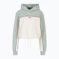 Bluzy damskie - Bluza damska FILA Laagna Blocked Hoody jadeite/antique white - miniaturka - grafika 1