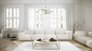 Żyrandol Aleeka - kolor srebrny - KL/ALEEKA3 - Lampy sufitowe - miniaturka - grafika 1