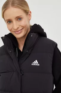 adidas bezrękawnik puchowy damski kolor czarny zimowy - Kamizelki damskie - miniaturka - grafika 1