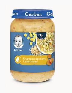 Gerber Tradycyjny krupniczek drobiowy po 9 miesiącu 190 g - Dania dla dzieci - miniaturka - grafika 1