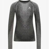 Pozostała odzież narciarska - Koszulka Termoaktywna Damska Odlo Blackcomb Eco Dł Rękaw 196291 Czarna XL - miniaturka - grafika 1