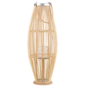 Świeczniki - Beliani Lampion jasne drewno 84 cm TAHITI - miniaturka - grafika 1