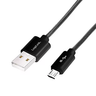 Logilink Kabel USB 2.0 CU0132 USB A micro USB B M/M 1m - Kable komputerowe i do monitorów - miniaturka - grafika 1