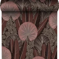 Tapety - Tapeta Dandelion A54702 liście różowa winylowa na flizelinie - miniaturka - grafika 1