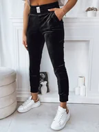 Spodnie damskie - Spodnie damskie FRAGILE czarne Dstreet UY1756-XL/XXL - miniaturka - grafika 1