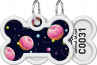 Odblaski i adresówki - Collar WAU DOG SMART ID ADRESÓWKA KOŚĆ UNIWERSUM PĄCZKÓW - miniaturka - grafika 1