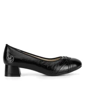 Czółenka - Czółenka Rieker 45068-00 Czarny - miniaturka - grafika 1