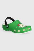 Klapki i japonki damskie - Crocs klapki Nba Boston Celtics Classic Clog damskie kolor zielony 209442 - miniaturka - grafika 1