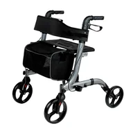 Kule i balkoniki - Chodzik czterokołowy aluminiowy Lizbona Premium - miniaturka - grafika 1
