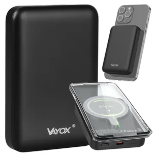 POWERBANK 10000mAh Z MAGSAFE INDUKCYJNY SZYBKI 20W USB C POWER BANK VAYOX - Powerbanki - miniaturka - grafika 1
