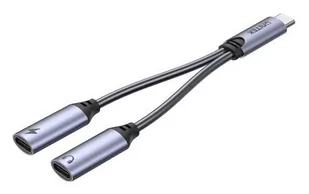 Unitek USB-C na 2 x port USB-C audio i 18W - Stacje dokujące i replikatory portów - miniaturka - grafika 1