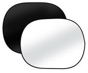 Pozostałe oświetlenie - Bresser reflektor BR-3 składany tła (150 x 200 cm) Czarny/biały 4007922018225 - miniaturka - grafika 1