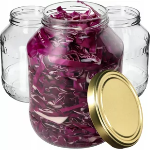 Szklany słój Albi 2,5L 100mm + wieczko złote 4 szt. - Pojemniki kuchenne Szklany słój Albi 2,5L 100mm + wieczko złote 4 szt. - Pojemniki kuchenne - miniaturka - grafika 1