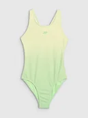 Stroje kąpielowe dla dziewczynek - 4F Kostium kąpielowy jednoczęściowy dziewczęcy - multikolor 158/164 (12-14 lat) - miniaturka - grafika 1